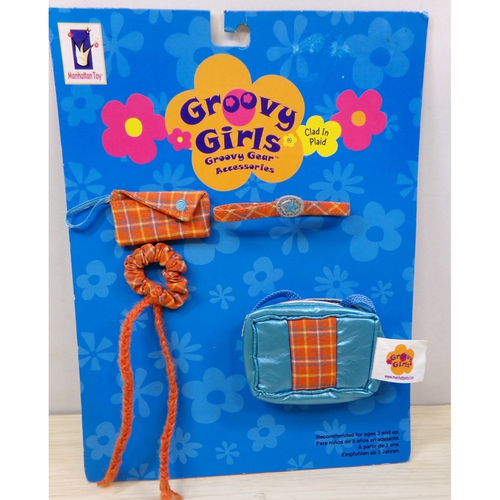 Manhattan Toy Groovy Girls Groovy Gear Clad in Plaid 4 pc Set #! 101420 NEW